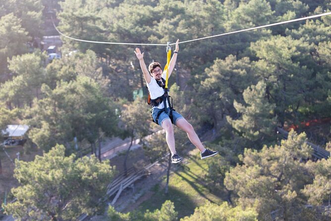 3 in 1 Rafting , Buggy Safari and Zipline Adventure - Zipline over the river: quick glide, big views