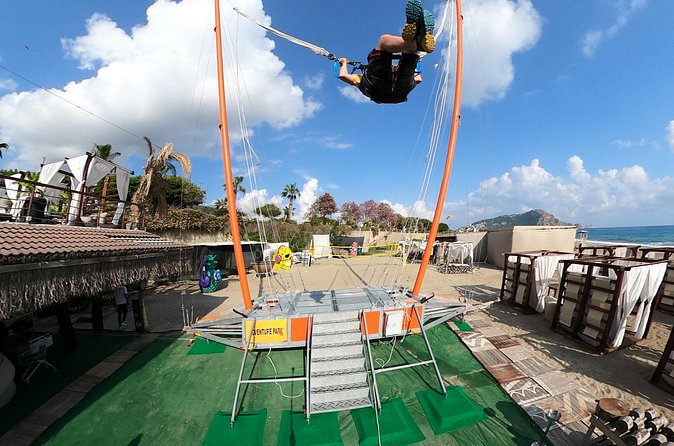 Adrenaline is at its peak with the human slingshot - What makes it special: Kleopatra Plaj views and that quick adrenaline hit