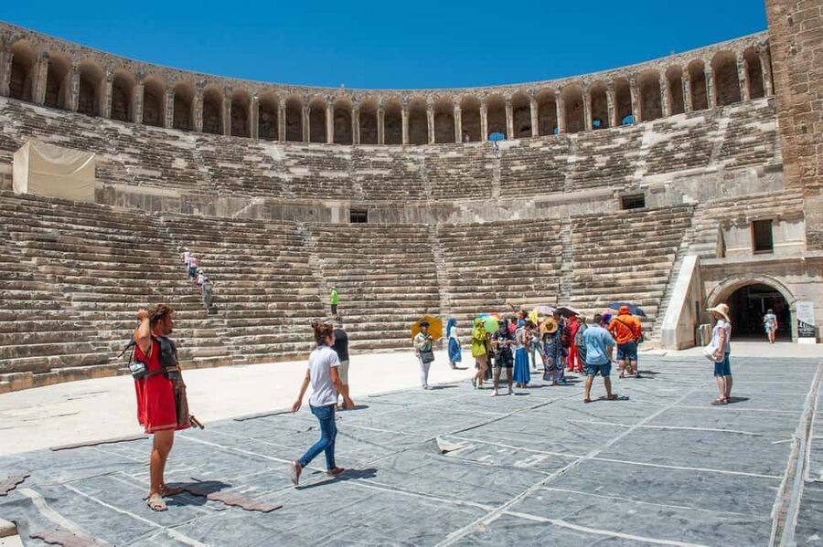 Alanya: Aspendos, Kursunlu Waterfalls and City of Side Tour - A day tour that stitches Roman spectacle and pine-forest calm