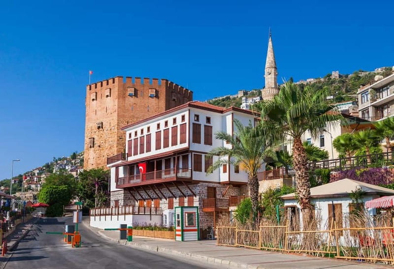 Alanya City Highlights & Sunset Beach BBQ Party - Alanya Limani, the Red Tower (Kızılkule), and the old shipyard feel