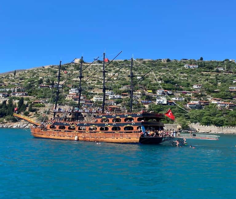 Alanya: Luxury Pirate Boat with Lunch & Unlimited Drinks - What You See From the Sea: Caves, Red Tower, and Alanya Castle