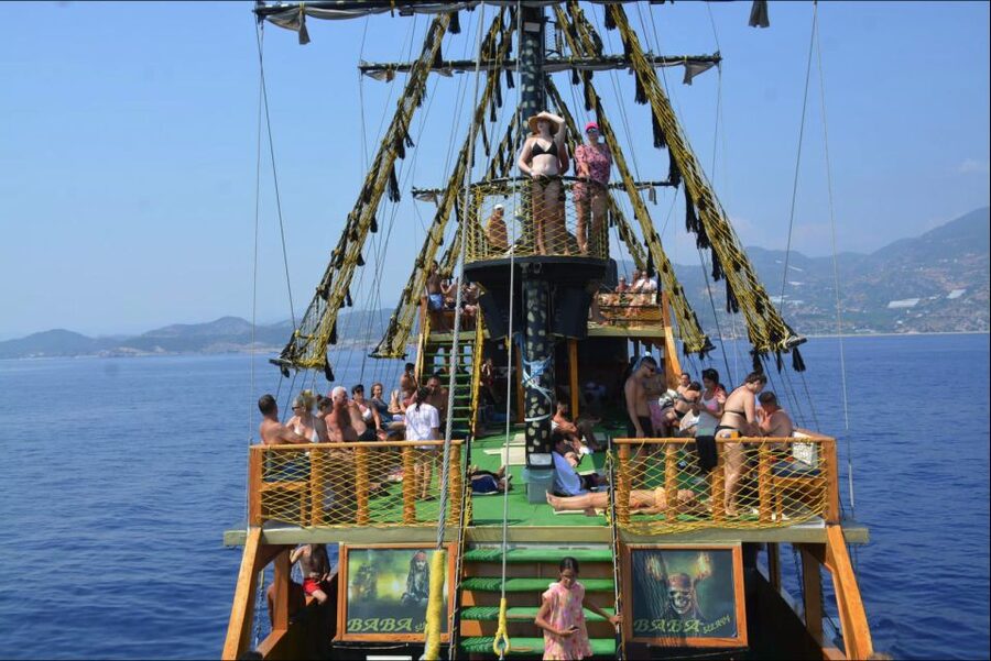 Alanya: Pirate Boat Tour w/ BBQ & Foam Party - Setting Sail From Alanya Harbor on SWORD LION