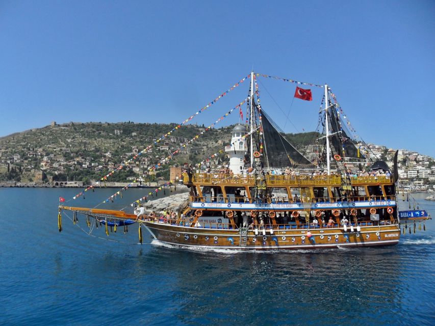 Alanya Pirate Boat Trip with Lunch, Swimming & Foam Party - The boat setup: 3 decks, sunny spots, and shade choices