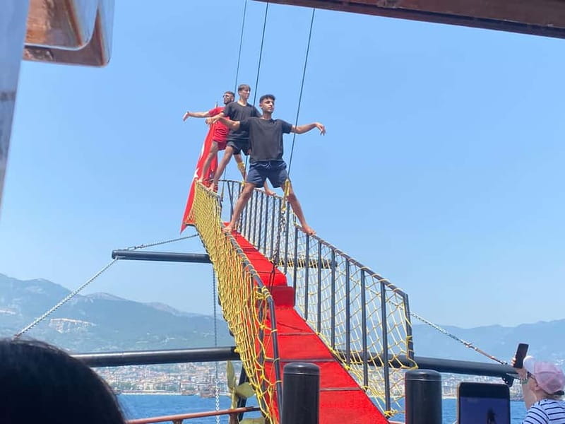 Alanya: Pirate Boat with Pickup, Lunch, & Unlimited Drinks - Swim breaks in crystal-clear open sea: timing that actually works