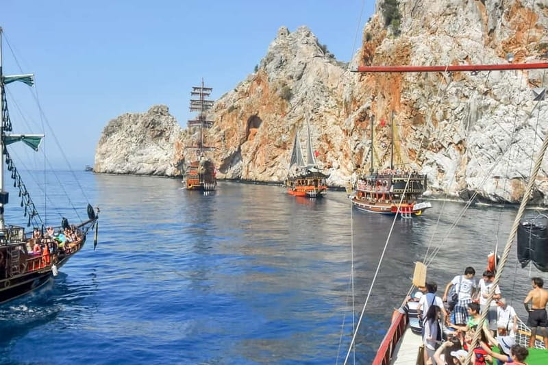 Alanya: Pirate Boat with Transfer, Lunch & Unlimited Drinks - Cave Stops and the Swimming Reality: What You’ll Actually Do