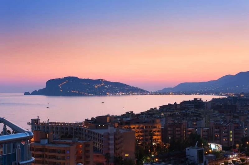 Alanya Pirate Sunset Cruise w/ Foam Party & Optional Drinks - Sunset swim at the Red Tower, where the photos are easiest