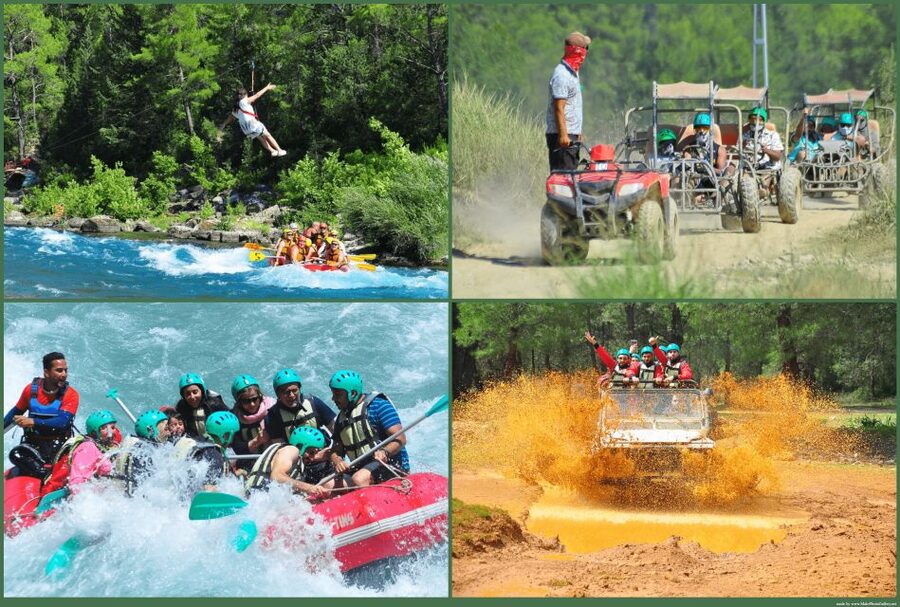 Alanya: Rafting, Zipline, Quad, Buggy, Jeep Tour with Lunch - Buggy vs quad vs jeep safari, picking the right kind of messy