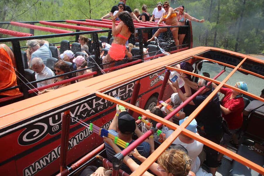 Alanya: Sapadere Canyon by Cabrio Bus w/ Cave & Lunch - Sapadere Canyon Main Event: Walk, Swim, and Watch Waterfalls