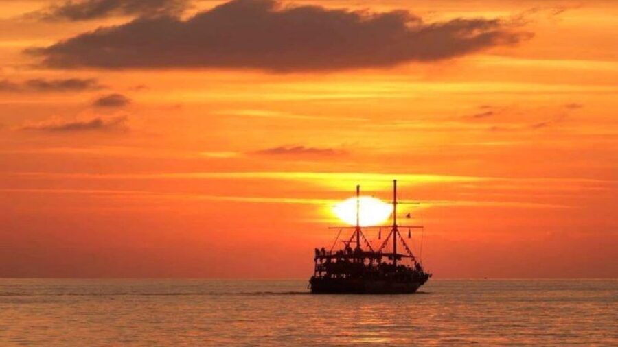 Alanya: Sunset Cruise with Dinner - Ulas Beach swim break, what to expect at the water stop