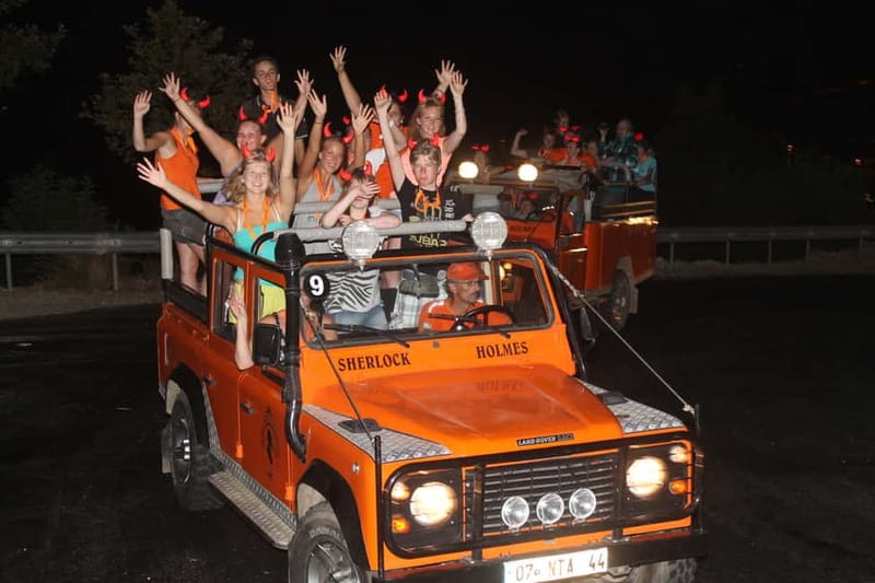 Alanya: Sunset Night Safari with Boat Trip with Dinner - First Photo Stops: I Love Alanya Sign and the Early City Views