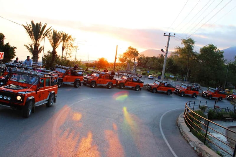 Alanya: Sunset Night Safari with Boat Trip with Dinner - Pickup, Jeep Safari Timing, and What to Wear