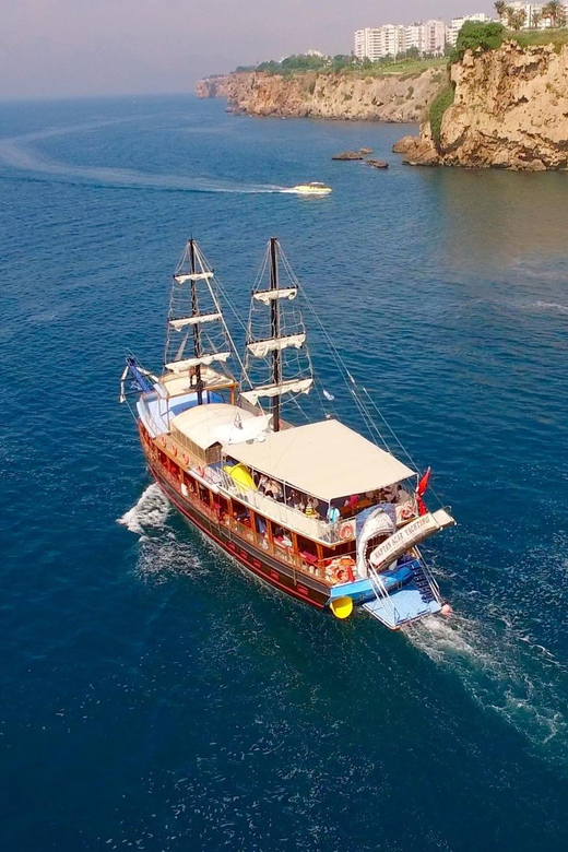 Antalya: Beach & Waterfalls Boat Trip w/ Lunch & Soft Drinks - Karpuzkaldiran Waterfalls and the cave-country coastline