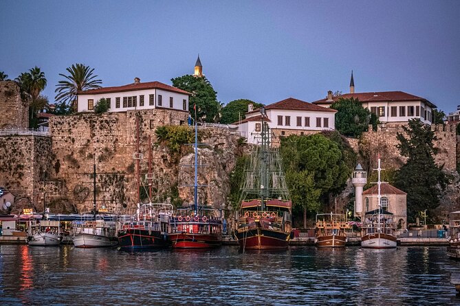 Antalya City 2 Waterfall & Boat Tour - Kaleiçi old town stop: Hadrian’s Gate, Ottoman lanes, and marina views