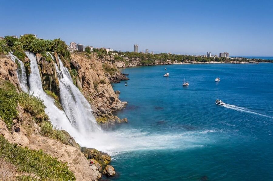 Antalya City Tour With Shopping, Waterfalls, and Boat Tour - Cable car views that make the coast feel close