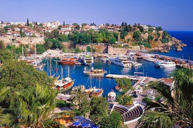 Antalya City Tour with Waterfalls and Boat trip - Kaleici on foot: Hadrian Gate, Roman Harbour, Clock Tower, King Street