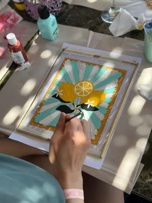 Antalya: Frame Glass Painting Workshop with Turkish Tea - Key Points You Will Care About