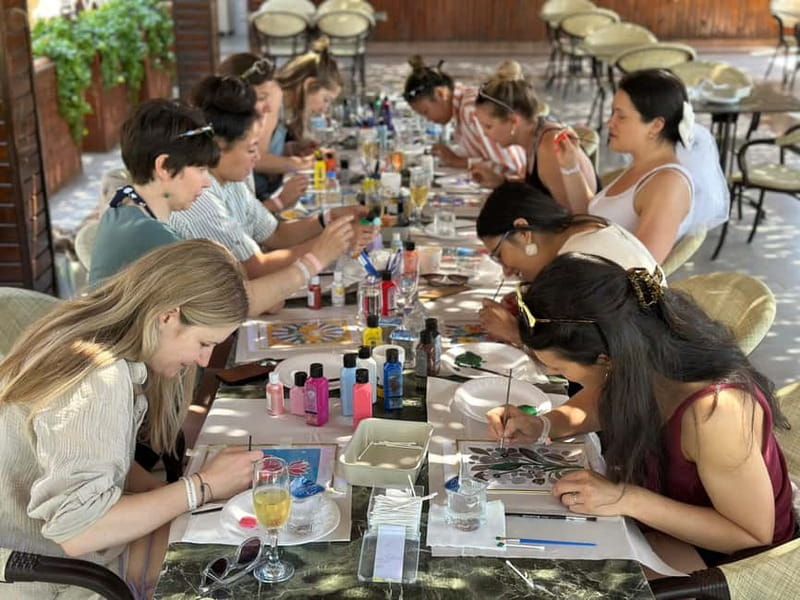 Antalya: Frame Glass Painting Workshop with Turkish Tea - How the Workshop Works, From Picture Choice to Finished Frame