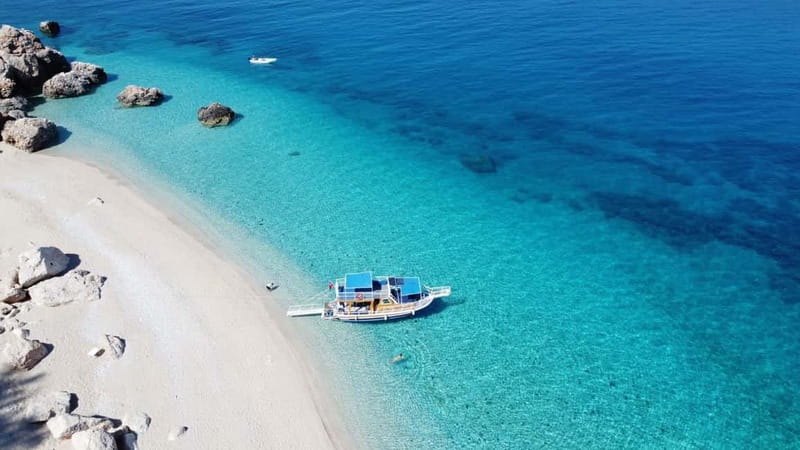 Antalya/Kemer: Porto Genoese Boat Trip and Mud Bath w/ Lunch - From Antalya to the port: how the day really starts