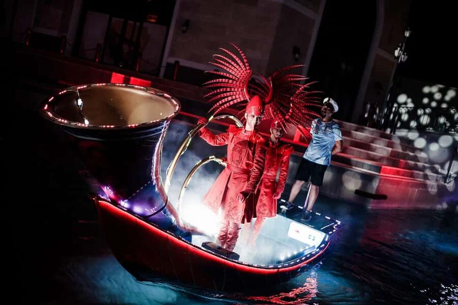 Antalya: Land of Legends Night Show Transfer & Boat Parade - The Boat Parade and Main Night Show: Lights, Music, Water, Motion