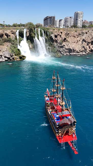 Antalya: Lara Pirate Boat Trip with Unlimited Soft Drinks - Pirate boat time beats Antalya crowds
