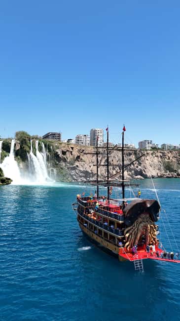 Antalya: Lara Pirate Boat Trip with Unlimited Soft Drinks - Phaselis stop: Roman baths and an ancient theatre