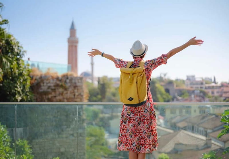 Antalya: Old Town Walking Tour with Turkish Tea and Baklava - The Clock Tower and the old entry to Antalya Castle