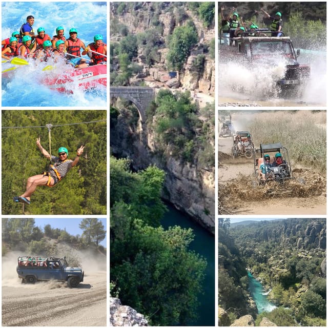 Antalya: Rafting Jeep Buggy&Quad Safari zipline canyon visit - Jeep safari through canyons and valleys: where the scenery wins