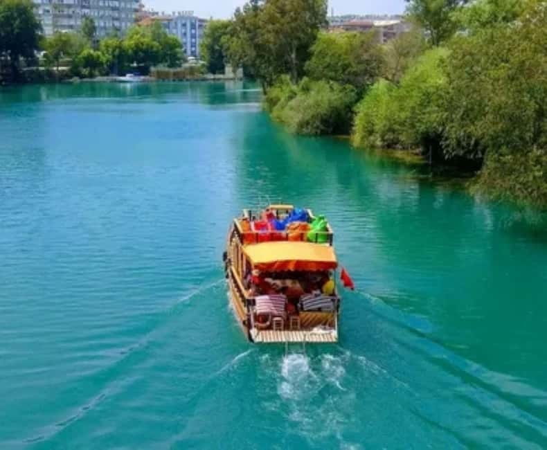 Antalya & Side: Manavgat River Cruise, Waterfall & Bazaar - Manavgat River Cruise: the swim stop people remember
