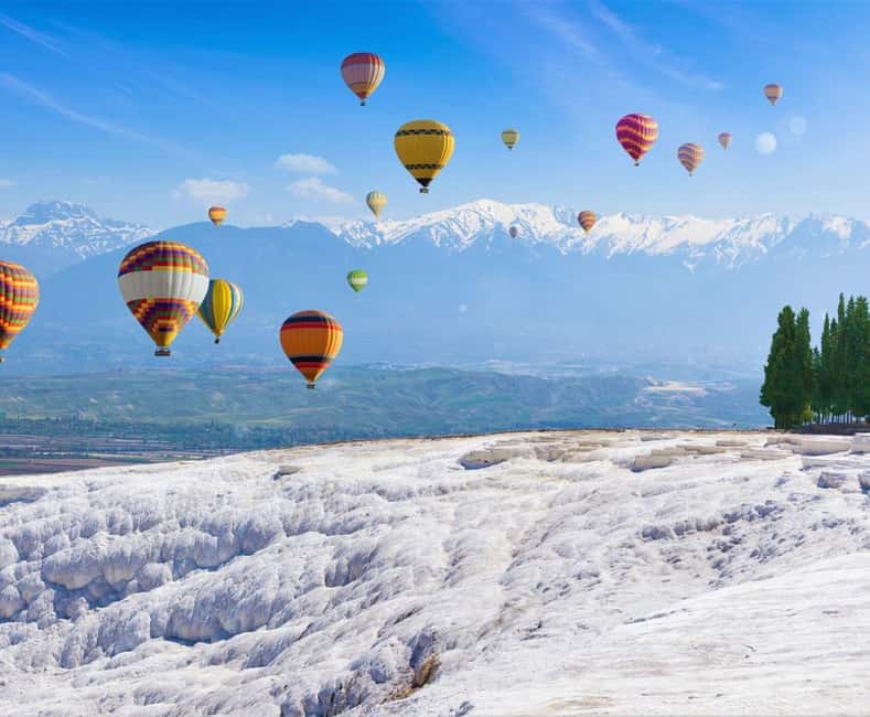 Antalya to Pamukkale: Day Tour W/Optional Hot Air Balloon - Pamukkale’s Cotton Castle: Barefoot travertines and photo timing