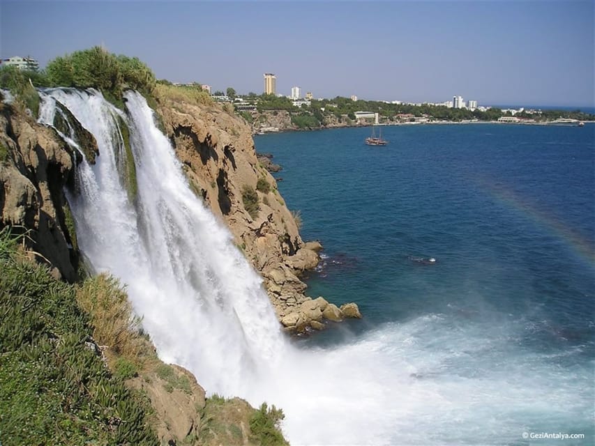 Antalya Waterfalls and Old City Tour - Boat trip in the marina: the old town framed by water