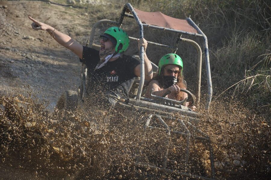 Antalya: Ziplining, Rafting, Jeep Tour & Quad Safari w/Lunch - Zipline time after the water: safety briefing and the moment you soar
