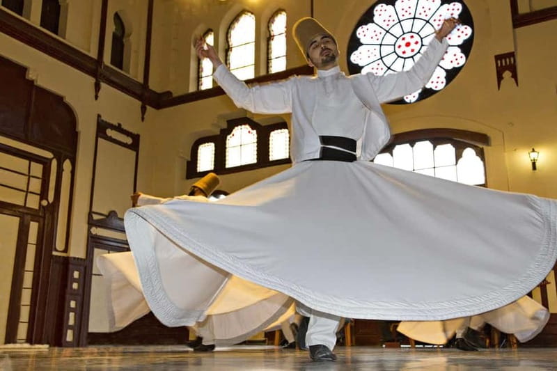 Authentic Whirling Dervish Ceremony, A Mystical Experience - Music, Movement, and the Historic Room You Are Watching From