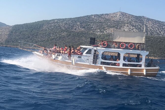 Boat Trip to the Turkish Maldives- Orak Island - Onboard Comfort, Shade, and the Up-to-50 Group Size