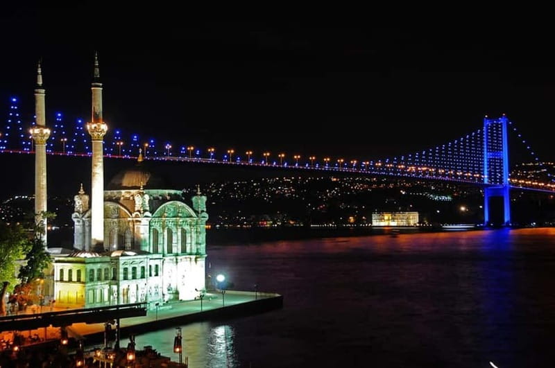 Bosphorus Dinner Cruise & Turkish Night with Live Shows - Dinner time: mezes, chicken or fish, plus dessert