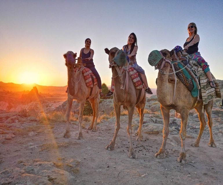 Camel ride in Cappadocia - Balloon Background and Sunset Timing, What You Should Assume