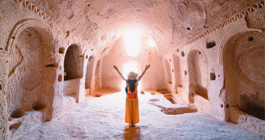 Cappadocia: Blue Tour with Entry Fees and Lunch - Özkonak Underground City: the labyrinth that changes your scale
