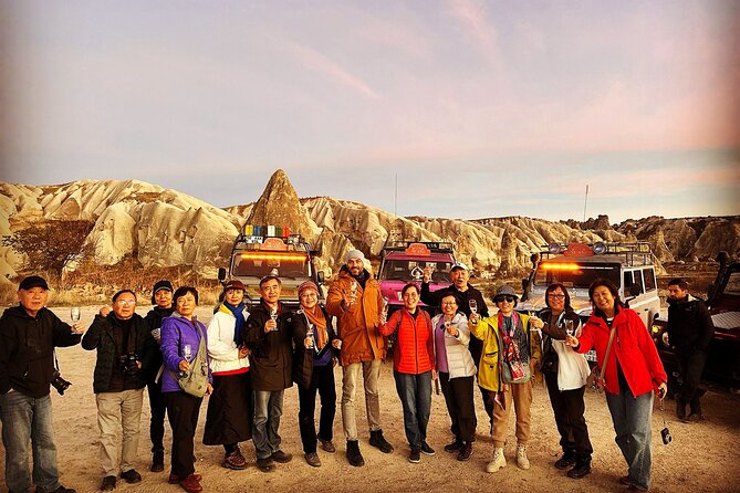 Cappadocia: Jeep Safari Tour - Balkan Valley to Eagle Hill Point: Hiking Energy and a Champagne-Style Toast