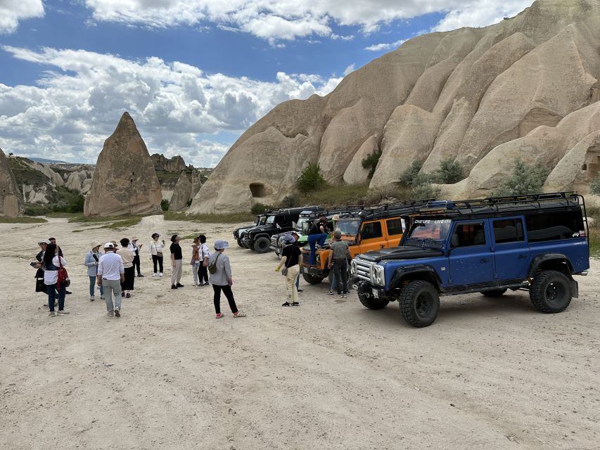 Cappadocia: Jeep Safari with Mini Underground City - Fairy Chimneys at Üzengi and Love Valley, plus Optional Swords and Rose Valley