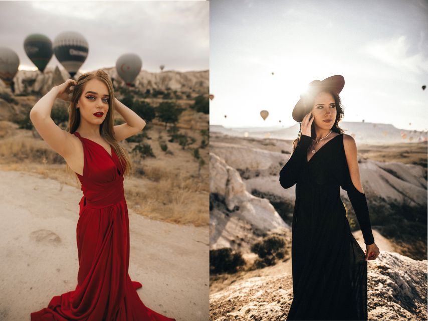 Cappadocia: Photo Shooting With Flying Dresses - Love Valley at sunrise: the light you cannot fake