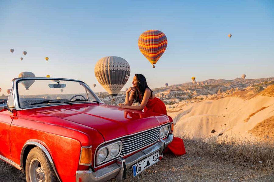 Cappadocia SUNRİSE Classic Cars Tours - Rose Valley balloon time: what you do first and why it’s placed early