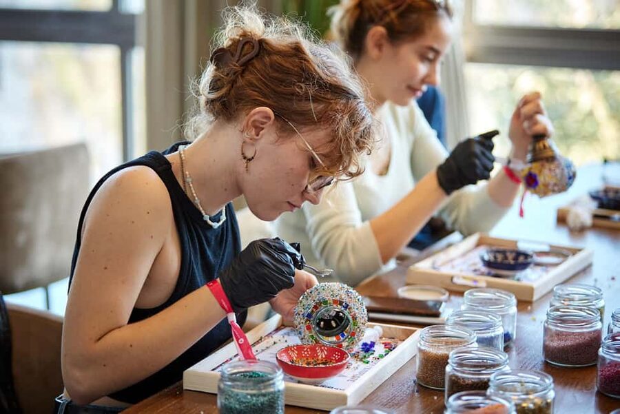 Cappadocia: Traditional Mosaic Lamp Workshop - The Creative Flow: Step-By-Step Mosaic Work in the Largest Atelier