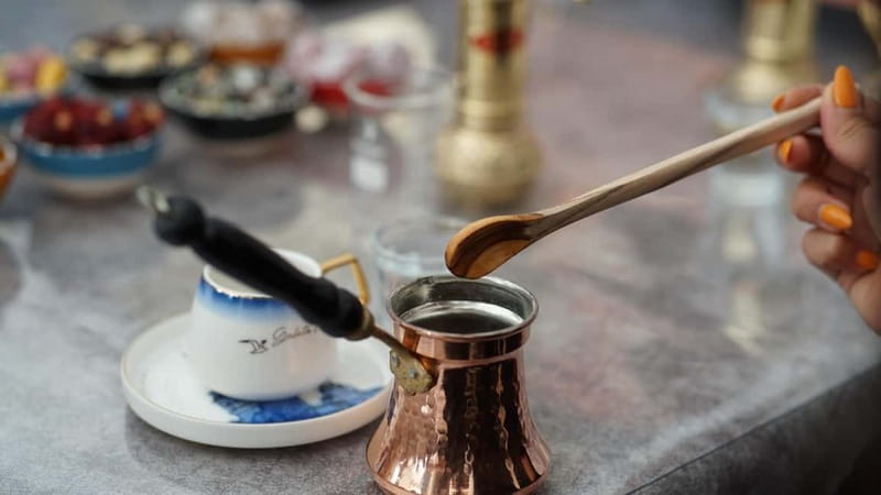Cappadocia: Turkish Coffee Workshop on Sand & Fortune + Gift - Brewing on sand: foam control and the cezve rhythm