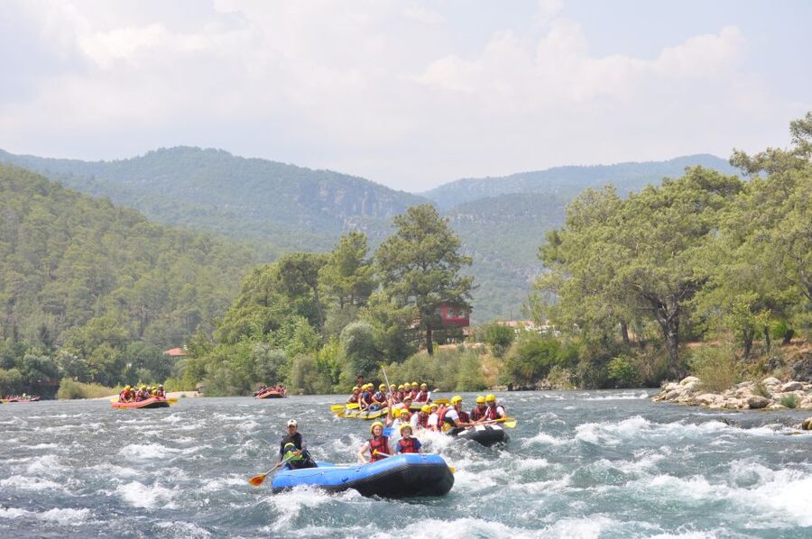 City of Side/Alanya: Koprulu Canyon Rafting Tour with Lunch - The 14 km run with 10 rapids and swimming stops