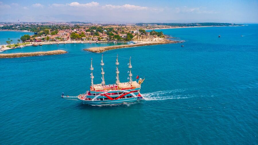 City of Side: All-Inclusive Boat Ride and Foam Party - Boarding the 3-floor boat: where the SHAM party and quiet time both happen