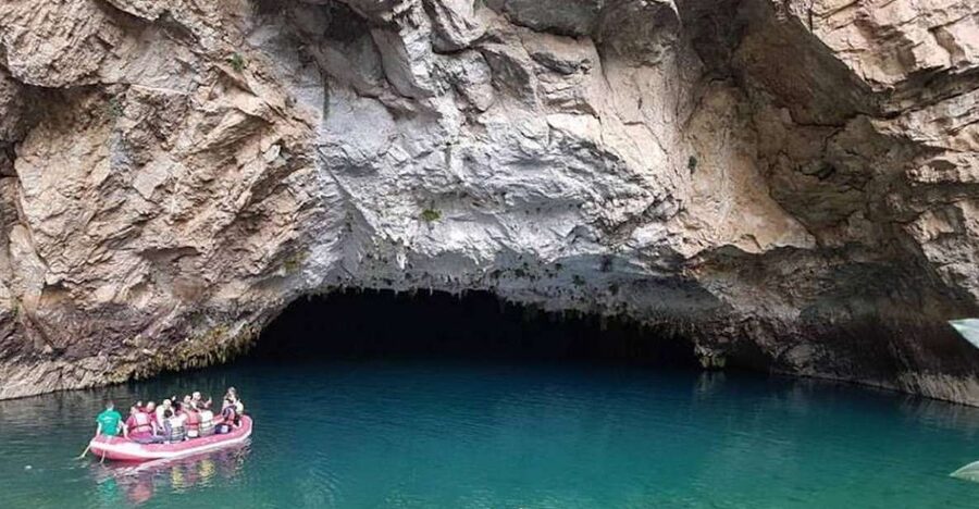 City of Side: Altinbesik Cave and Ormana Village - Entering Altınbeşik Cave: the largest underground lake part that really matters