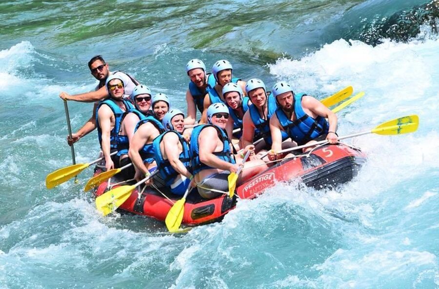 City of Side: Jeep Off-road and Whitewater Rafting - Rafting in Koprulu Canyon, safety gear and a fast 7 km rush