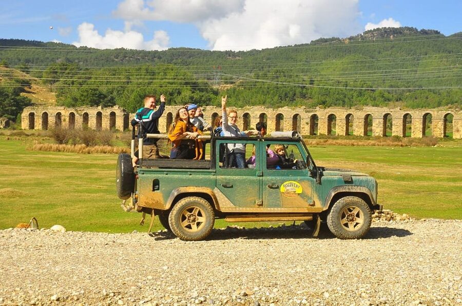 City of Side: Jeep Safari & Green Lake Boat Trip with Lunch - Manavgat Waterfalls Stop for Photos and a Final Cool Down