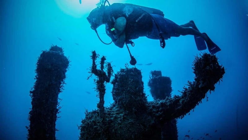 City of Side: Scuba Diving Underwater Museum with Pickup - Underwater session number two: reefs, wrecks, and why depth can change
