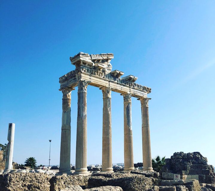 City of Side: Side & Caretta Bay Boat Trip w/ Lunch & Drinks - What You See on the Cruise, Including the Temple of Apollo Views
