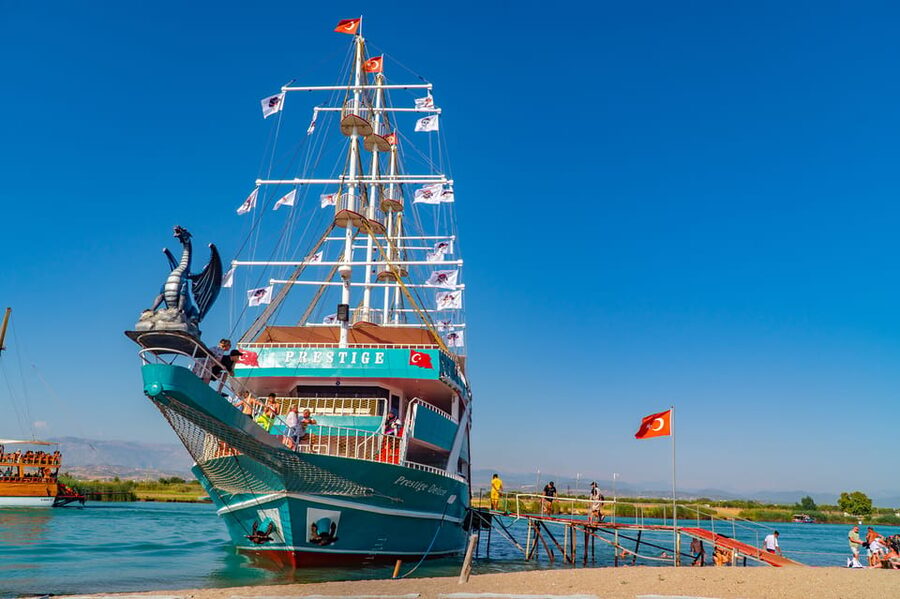 City of Side: Sightseeing Cruise w/ Swim Stops & Foam Party - Swim stop 1: Cennet Play for a full hour in crystal-clear water